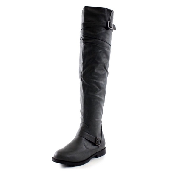 💥 SALE Over The Knee Side Zip Equestrian Boots - Picture 6 of 6